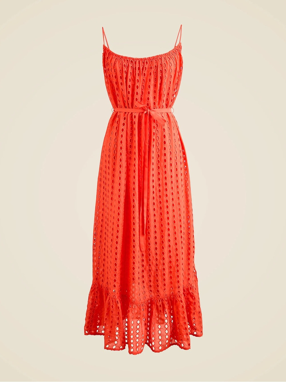 J. Crew Oval eyelet midi dress NWT